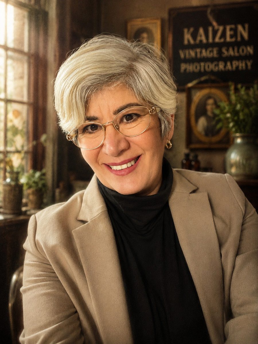 Neia, cabeleireira da Kaizen Barber Shop Japan